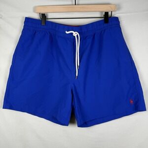 Polo Ralph Lauren Men's XL Swim shorts Blue Lined with Pockets Drawstring